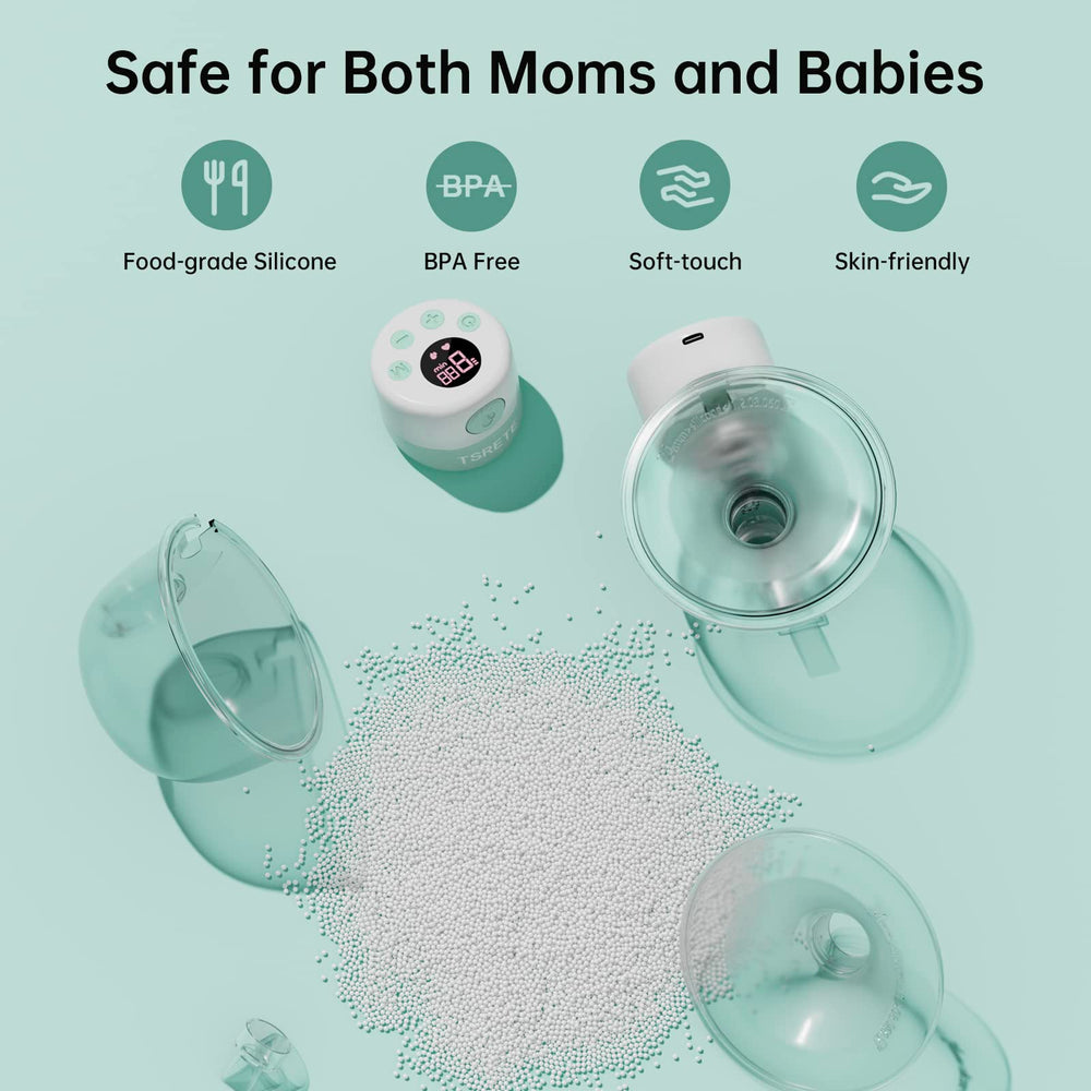 TSRETE unit operates quietly under 40dB for baby-friendly pumping.