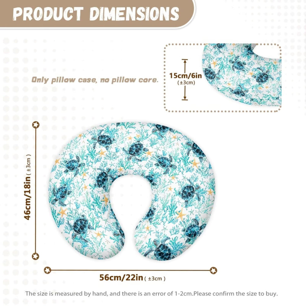 TSVAGA Sea Turtle Pillow Cover that's machine washable for easy care