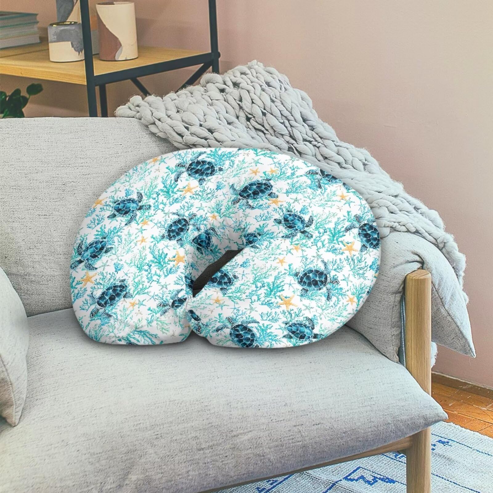 TSVAGA Sea Turtle Pillow Cover offers skin-friendly materials for baby use