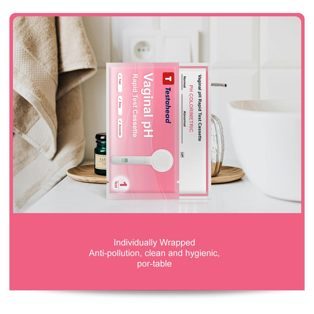 T TESTAHEAD individual foil packaging keeps strips clean and moisture-free.