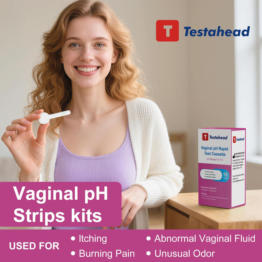 T TESTAHEAD ideal for at-home use and routine pH monitoring.