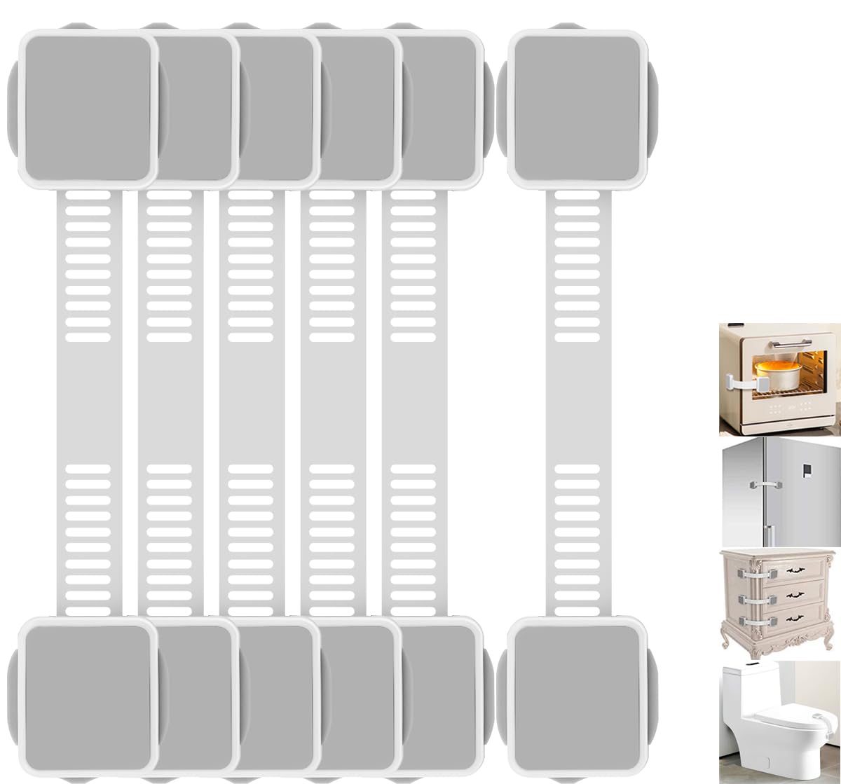 TTMALL baby proofing lock on cabinet door showing discreet design and safety benefits