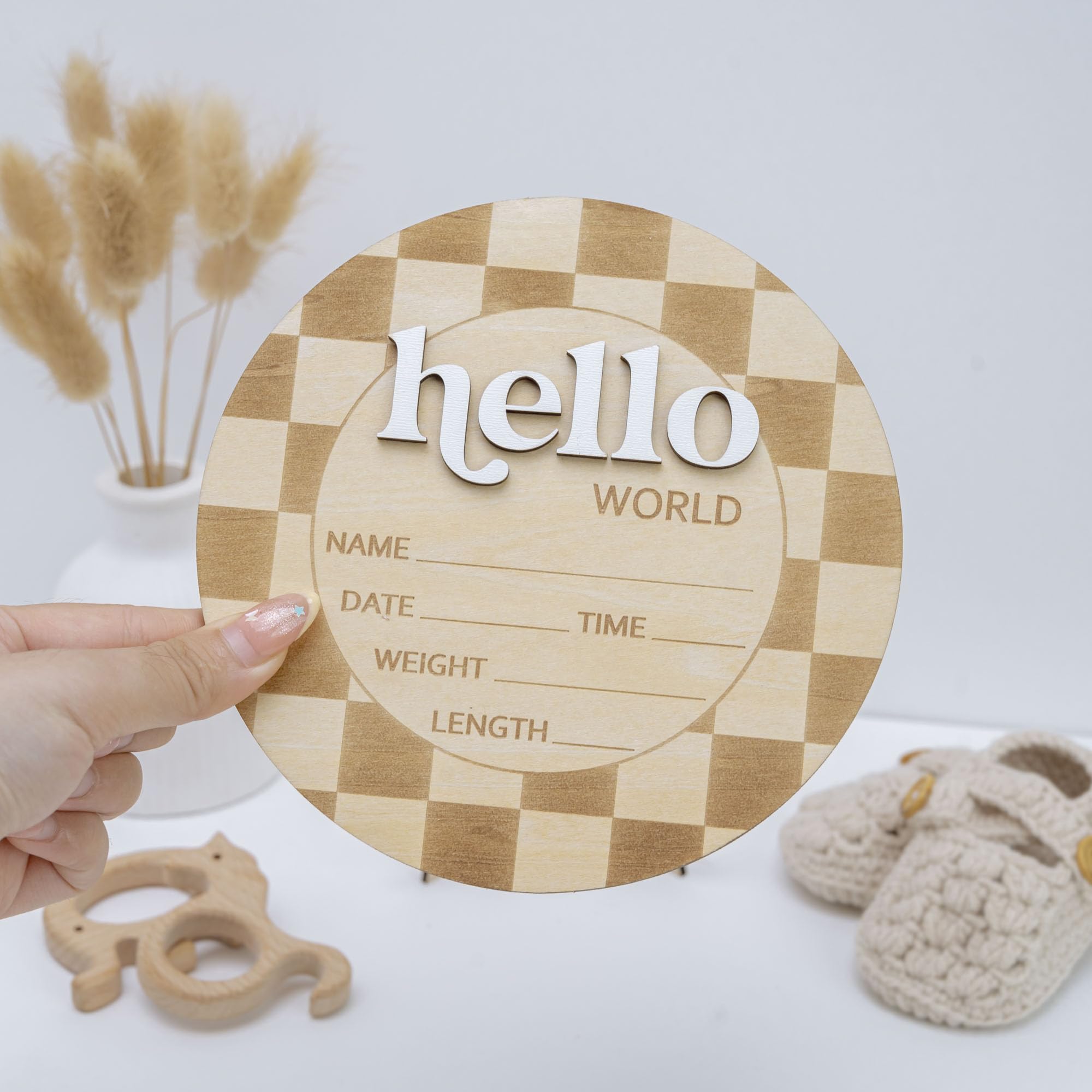 TTMerriwood birth-name plaque for nursery memories