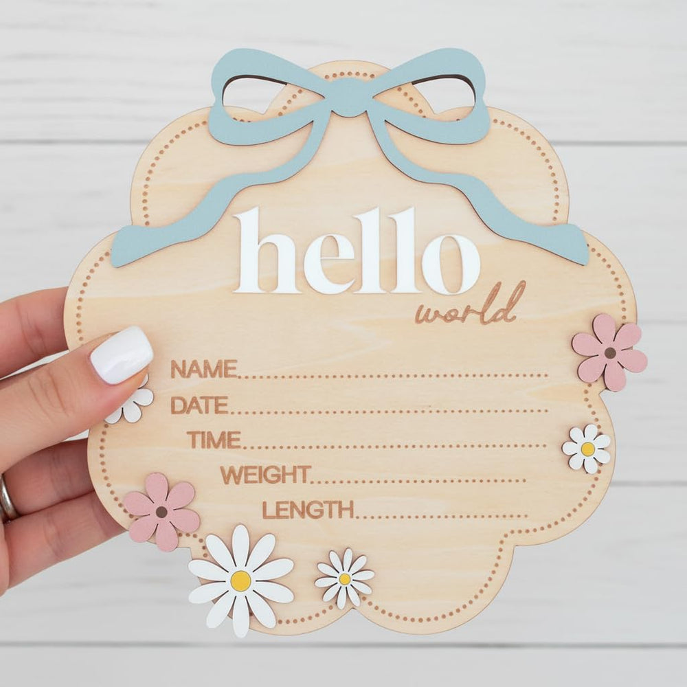 TTMerriwood nursery-keepsake-birth-sign serves as a lasting gift and display piece.