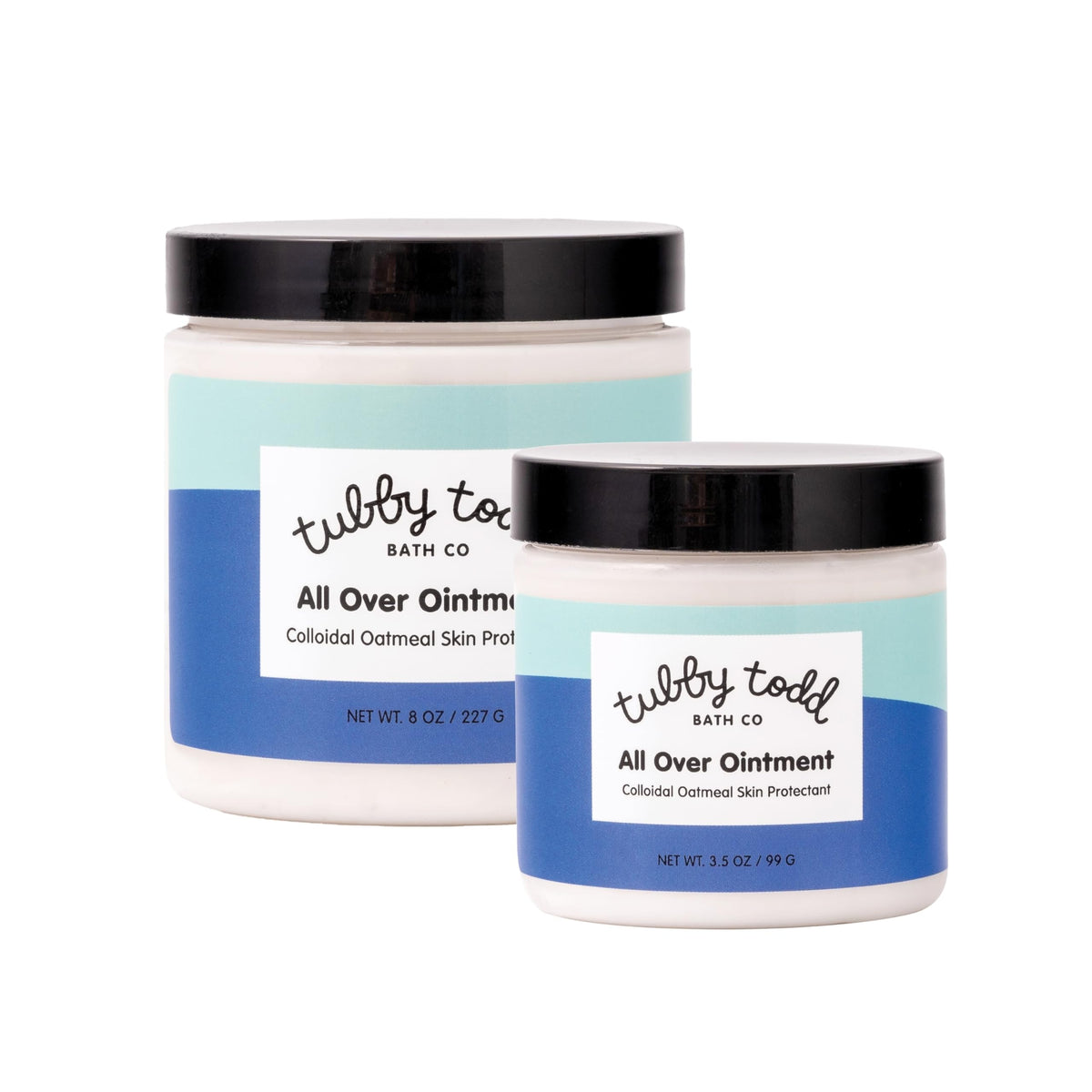 Tubby Todd All Over Ointment baby eczema cream jar showing the product