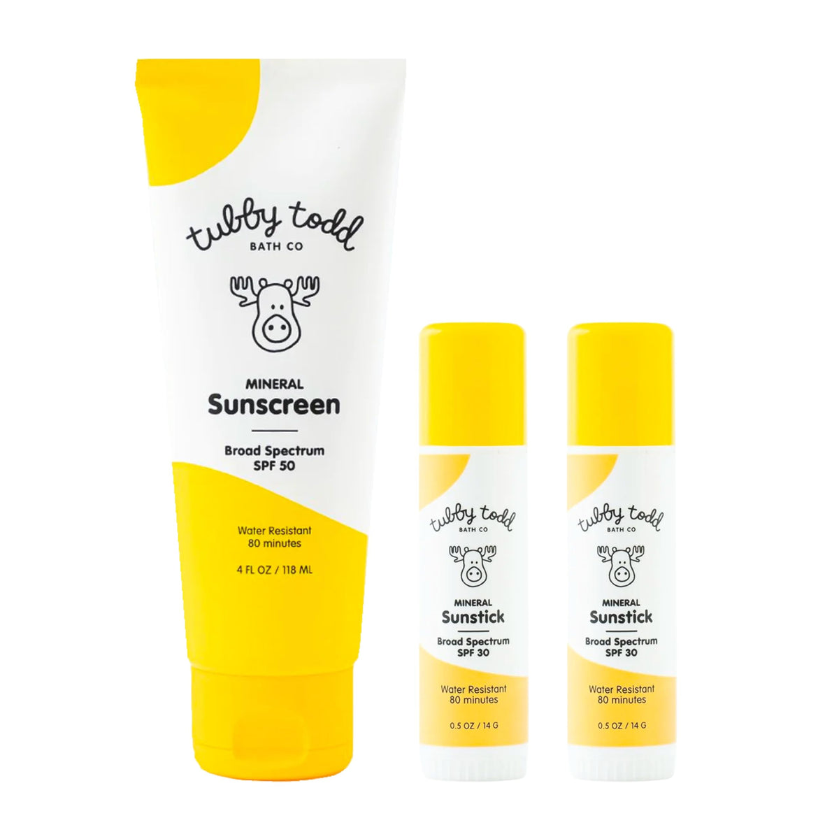Tubby Todd bundle showing fragrance-free protection for kids