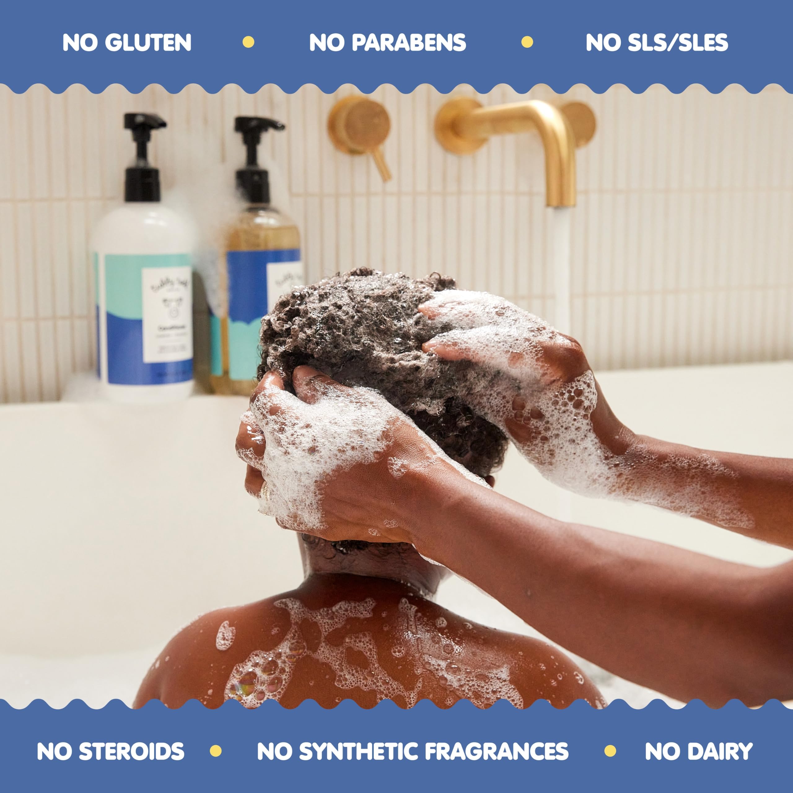 TUBBY TODD Label detail confirms hypoallergenic, dermatologist-tested formulation.