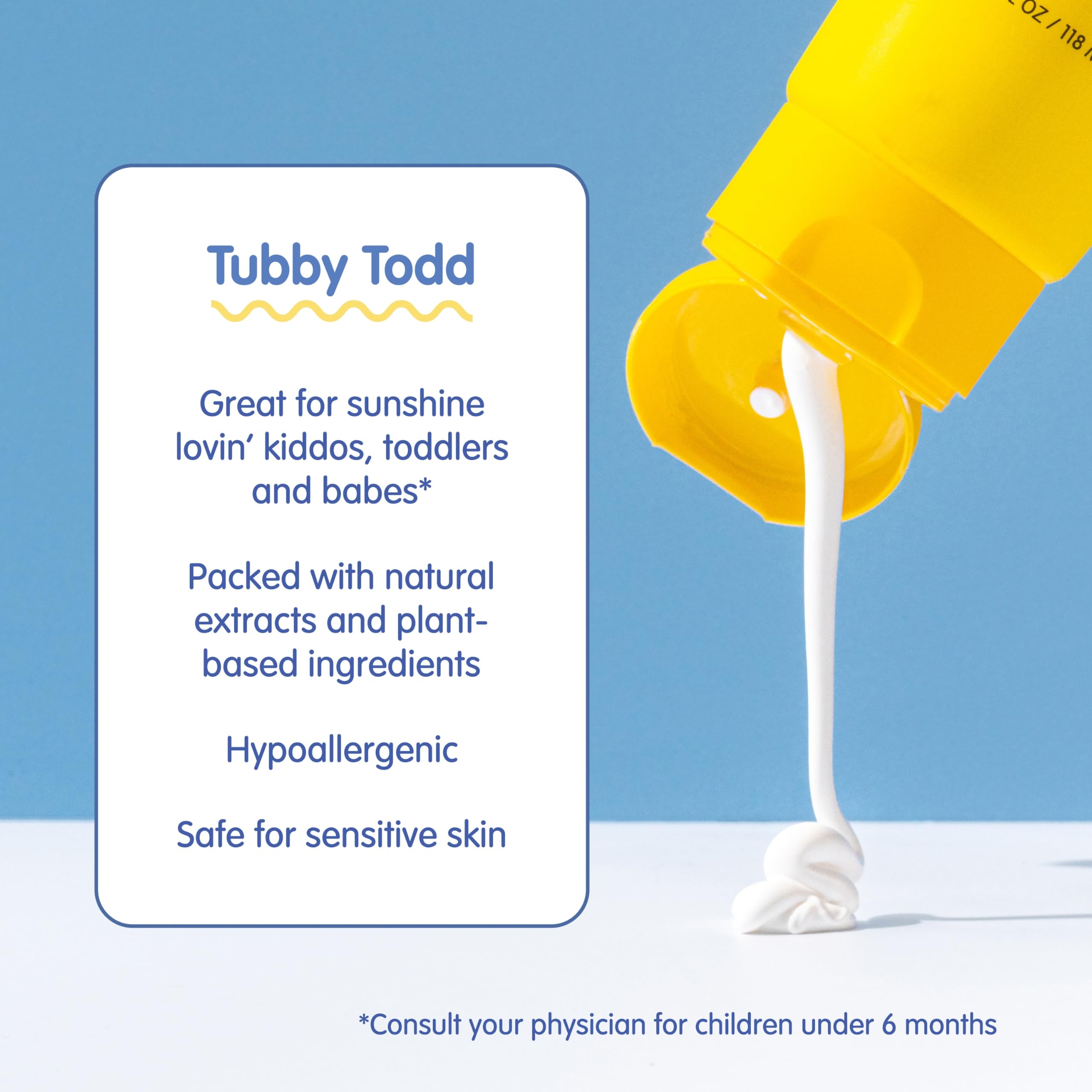 Tubby Todd sunscreen staying put through water for 80 minutes