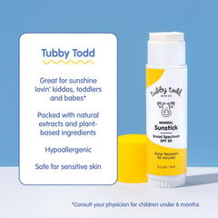 Compact, pocket-size Sunstick ready for quick on-the-go touch-ups.