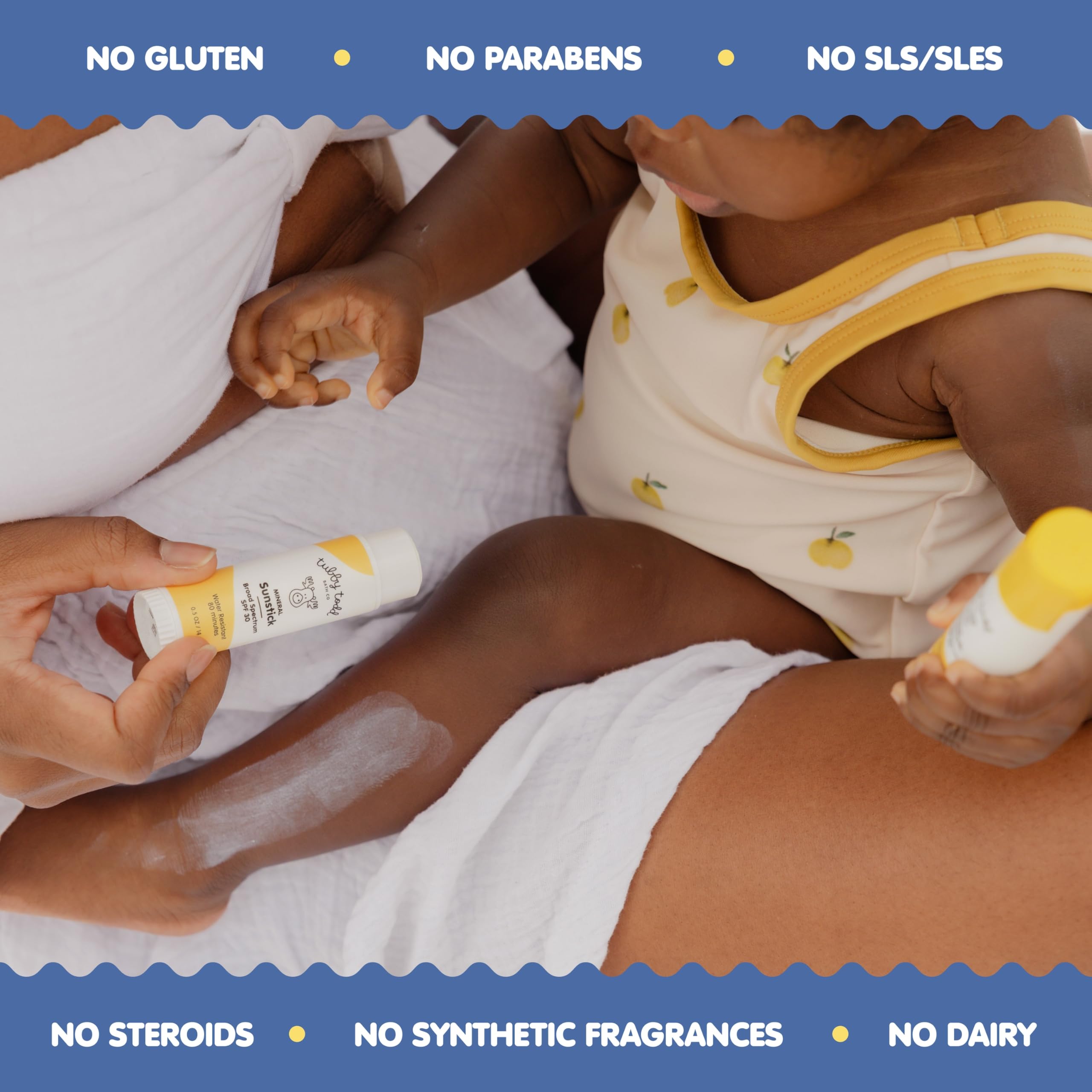 Gentle, kid-friendly formula suitable for sensitive skin on kids.