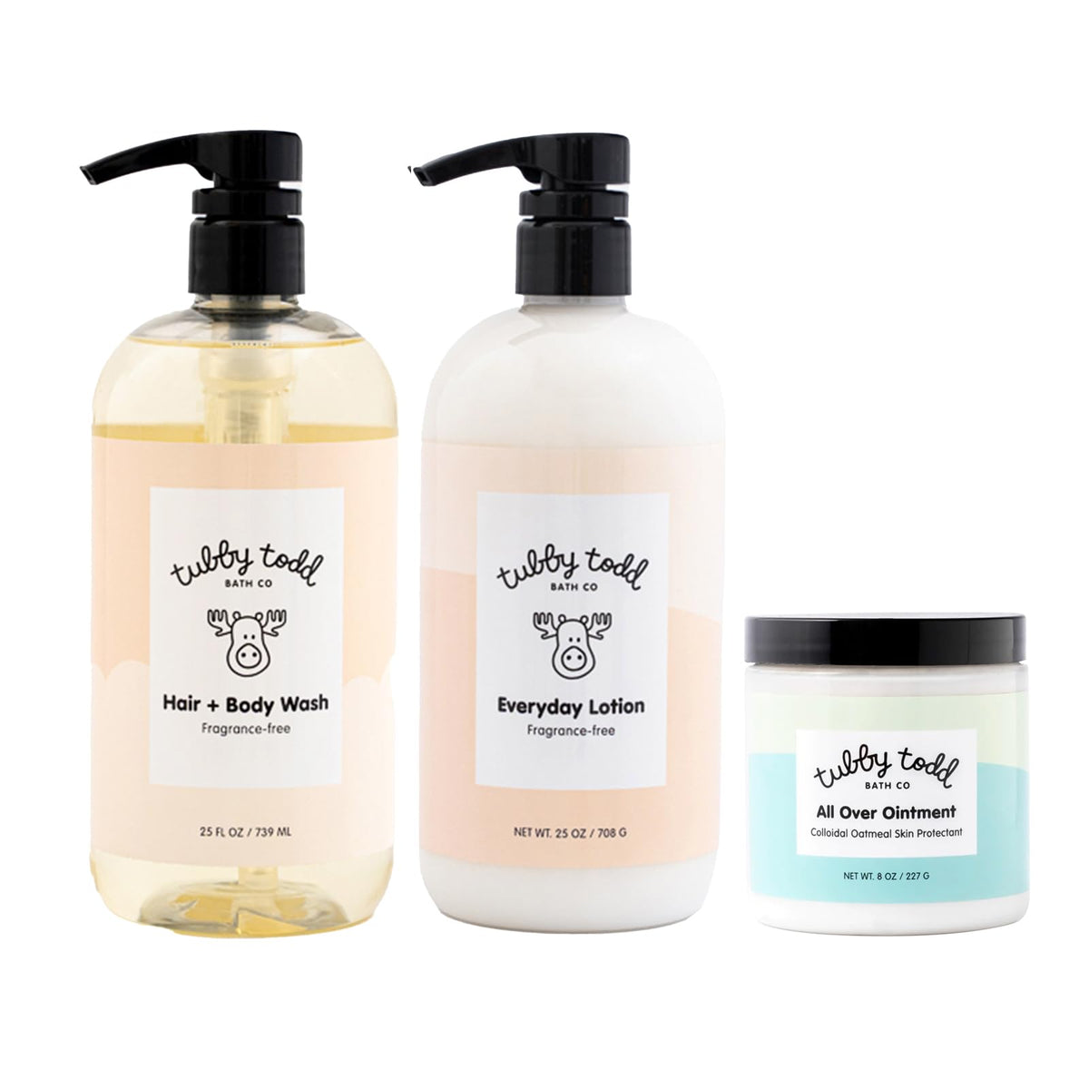 Tubby Todd Regulars Bundle Baby Hair and Body Wash for gentle cleansing during bath time.