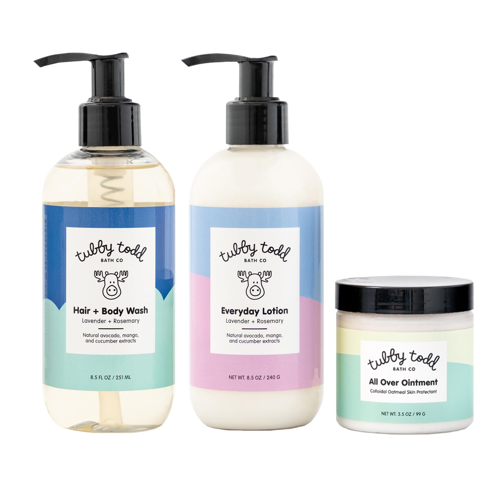 TUBBY TODD Regulars Hair and Body Wash bottle for gentle cleansing during bath time.