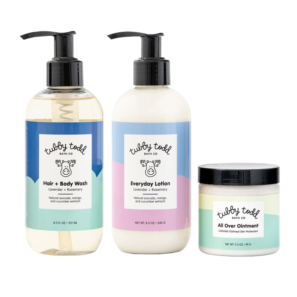 TUBBY TODD Regulars Hair and Body Wash bottle for gentle cleansing during bath time.