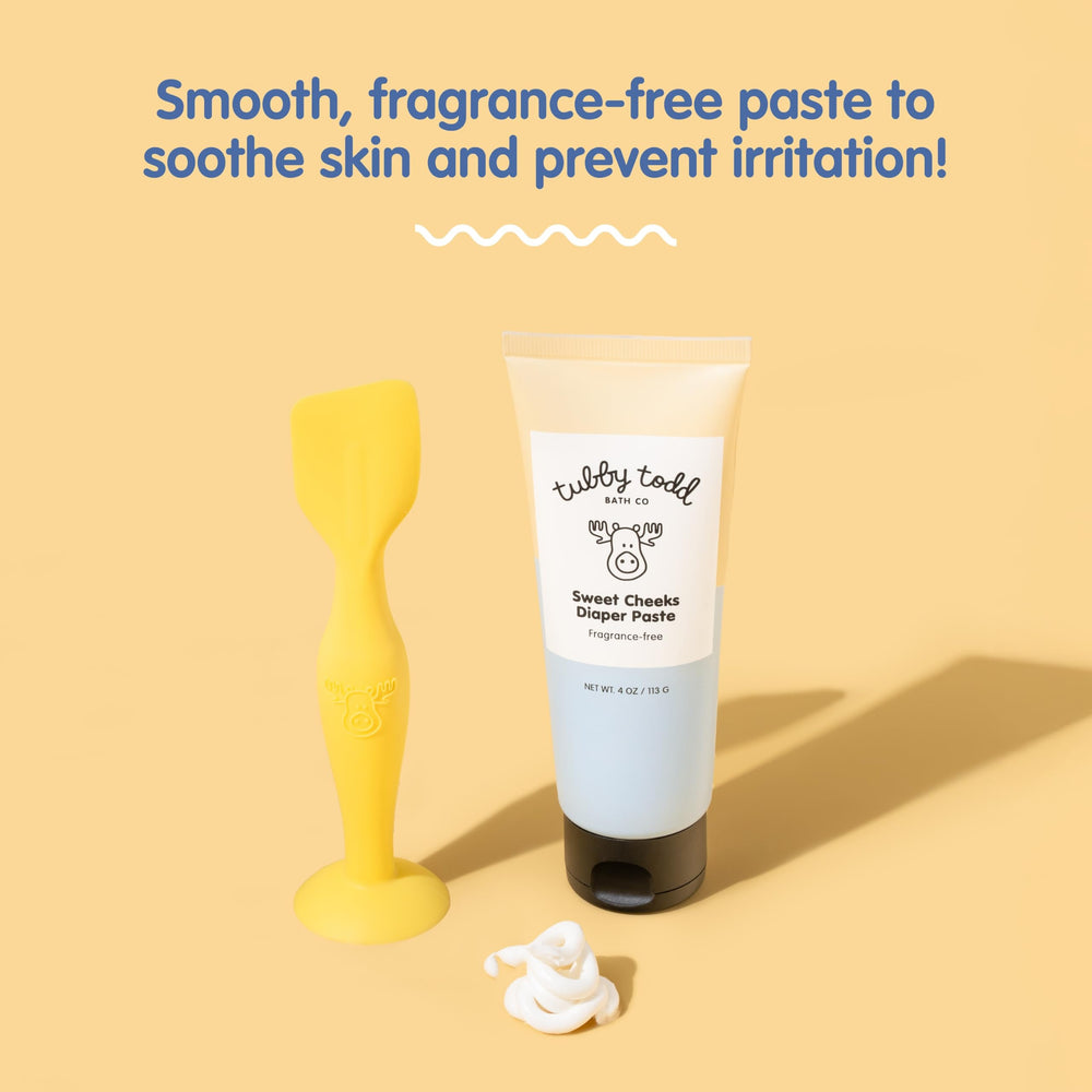 TUBBY TODD Sweet Cheeks 4oz tube closeup shows creamy texture for easy application.
