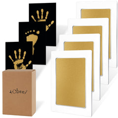 Tubuui 4-pack baby footprint kit packaging ready for gifting