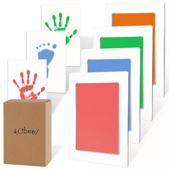 Tubuui baby footprint kit cover enables a mess-free imprint for lasting keepsakes.