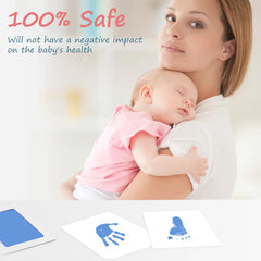 Tubuui Baby Footprint Kit in use for precise newborn prints.