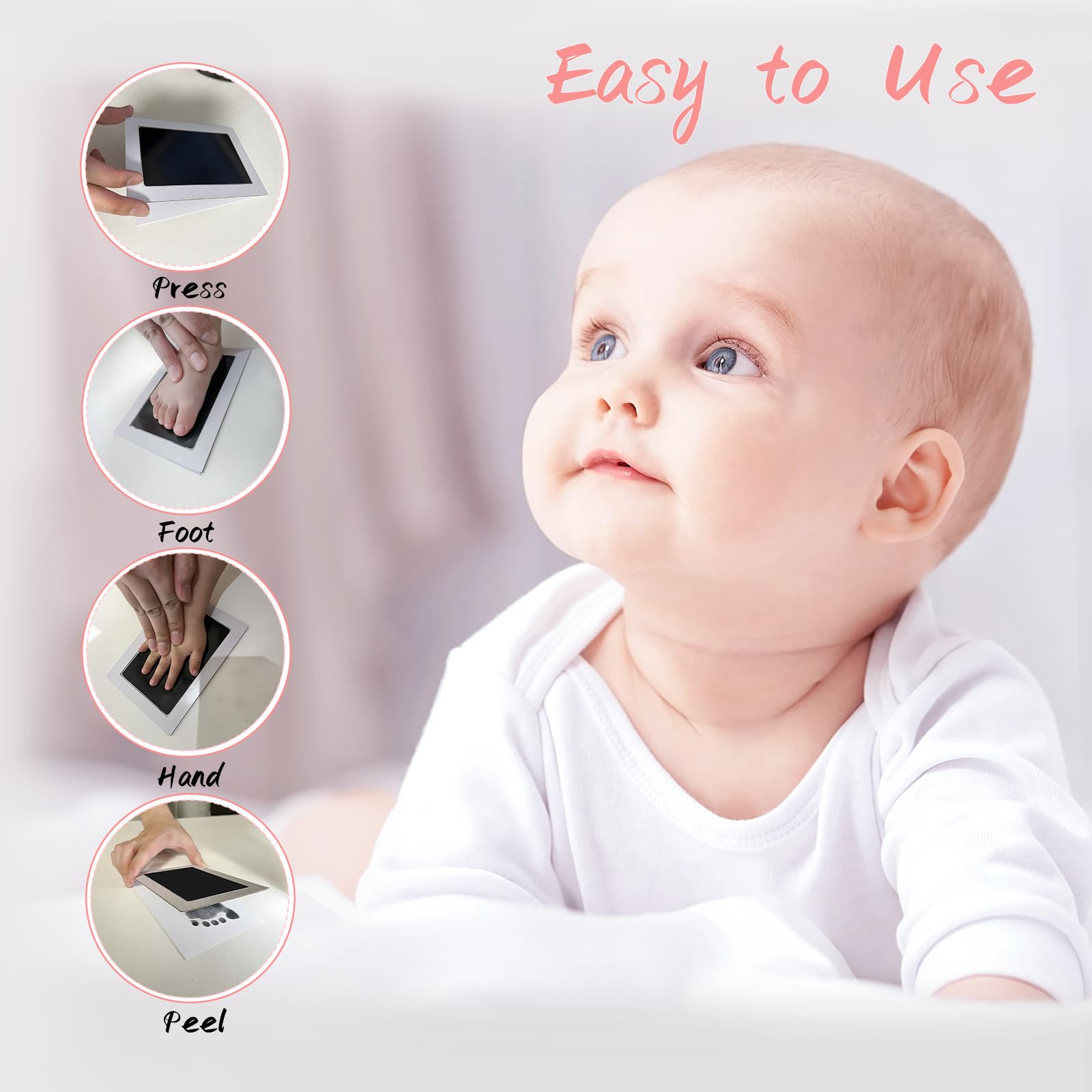 Tubuui Clean Touch ink pad captures tiny feet neatly for keepsake albums.
