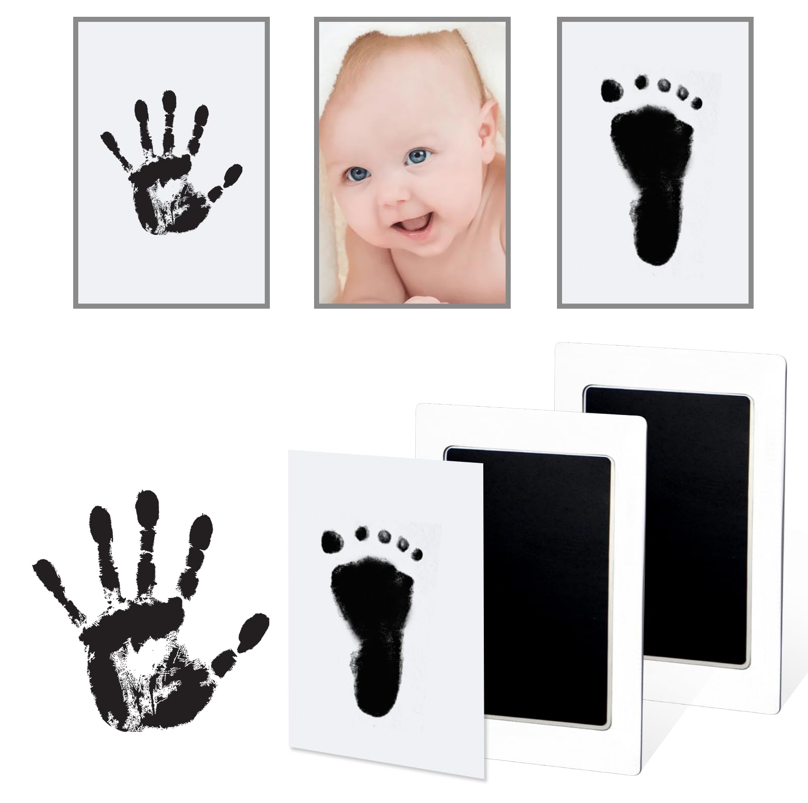 Tubuui Clean Touch ink pad captures perfect baby handprints with no mess.