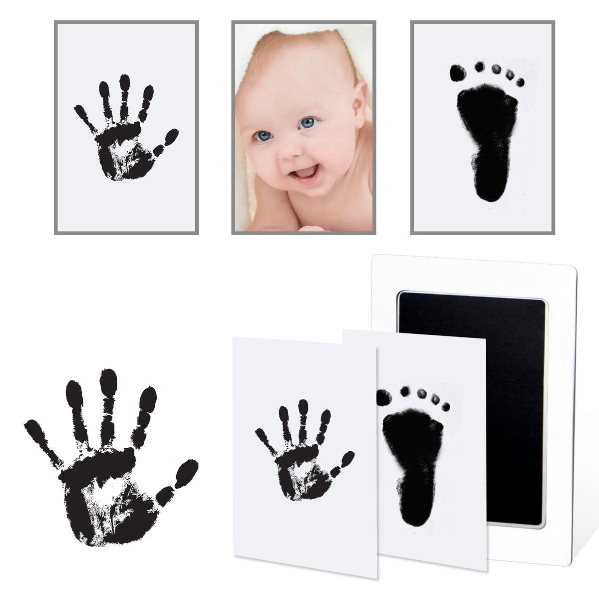 Tubuui clean touch ink pad closeup for mess-free baby handprints.
