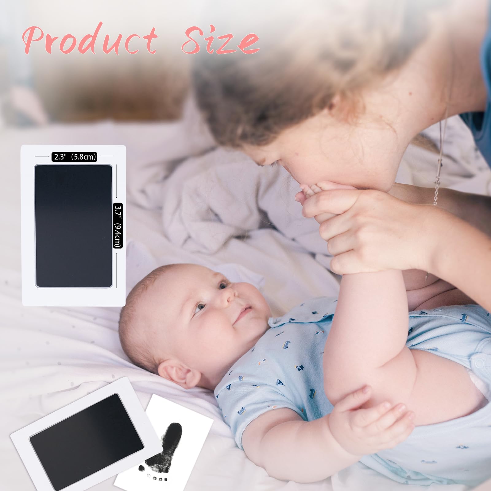 Tubuui Clean Touch ink pad yields a clear baby footprint without mess.