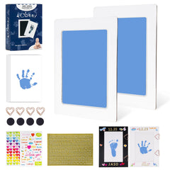 Tubuui Inkless Baby Handprint Kit front view shows clean, mess-free prints.