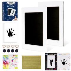 Tubuui inkless baby handprint kit shows a clean, clear keepsake handprint