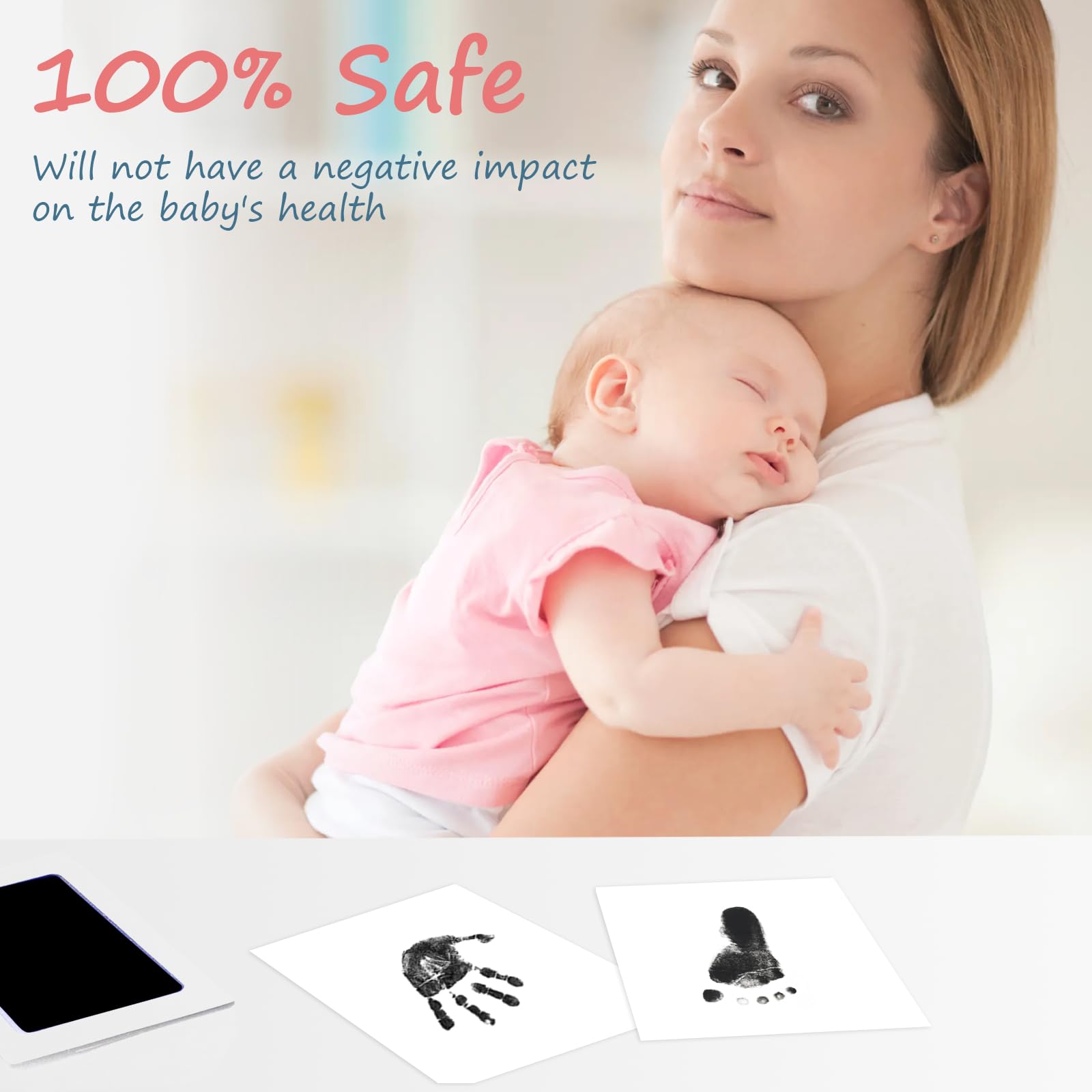 Tubuui inkless ink pad window shows a safe, mess-free print process.