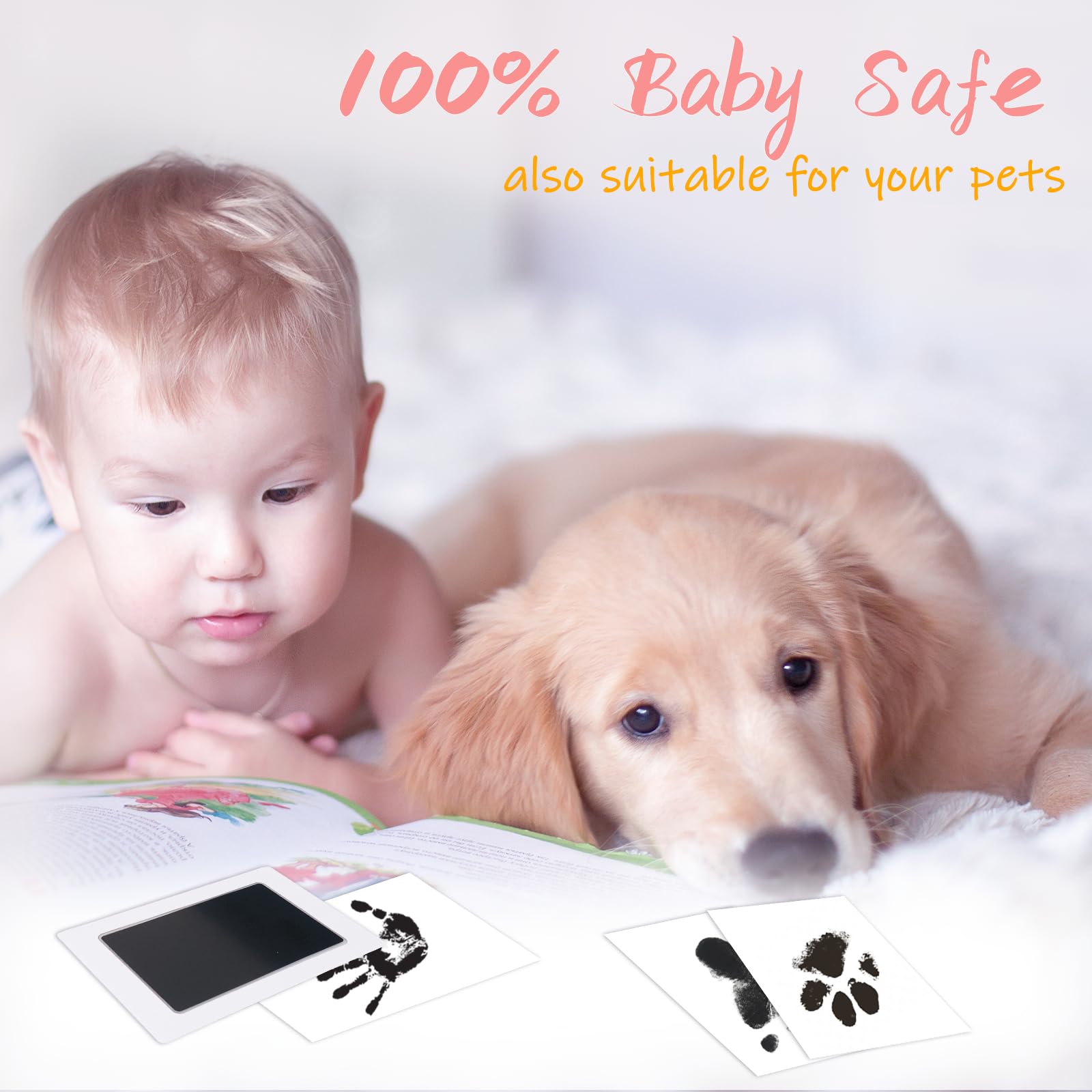 Tubuui No-mess design shown for easy baby prints and keepsakes.