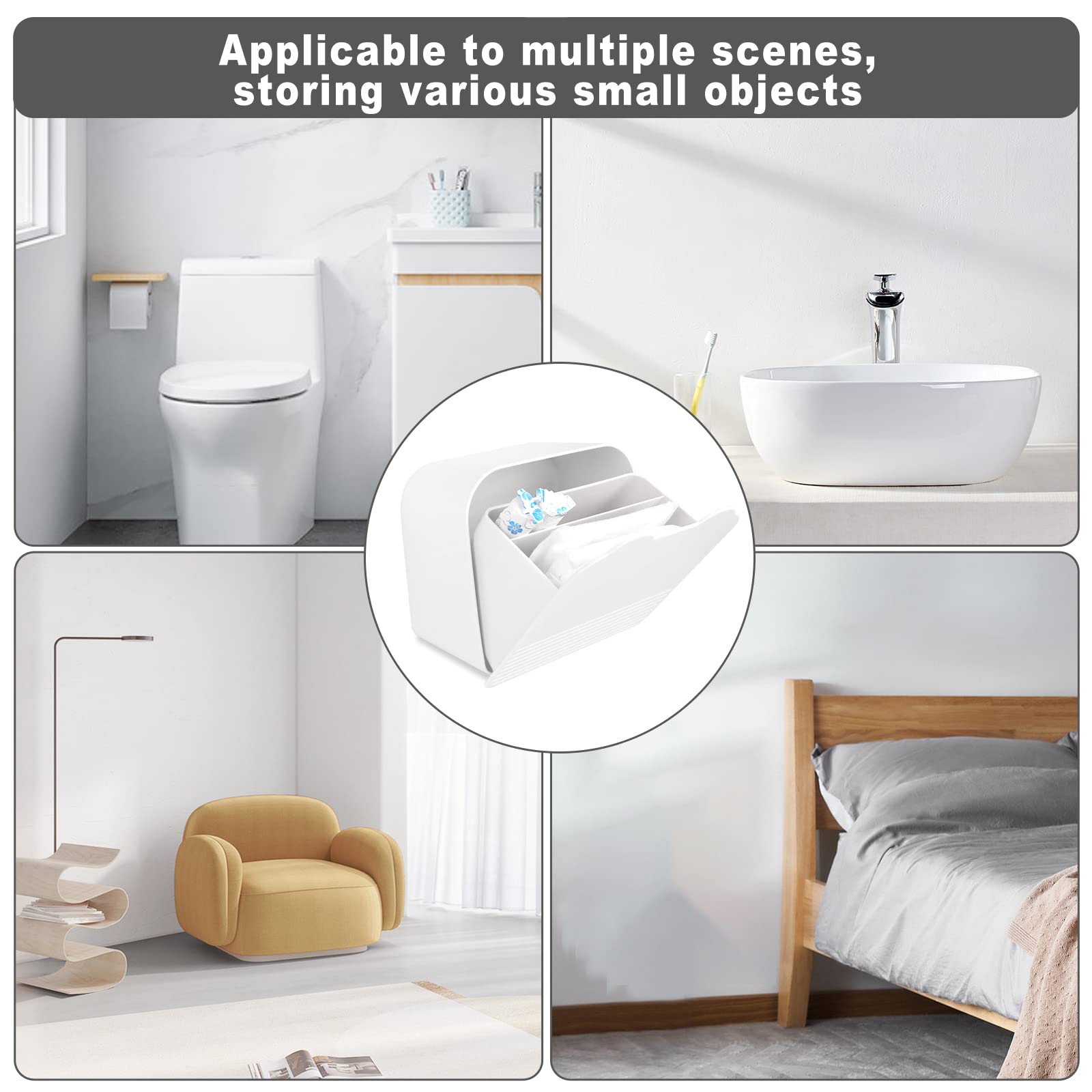 Compact 6x6x3.5 inches fits in bathroom or bedroom drawers