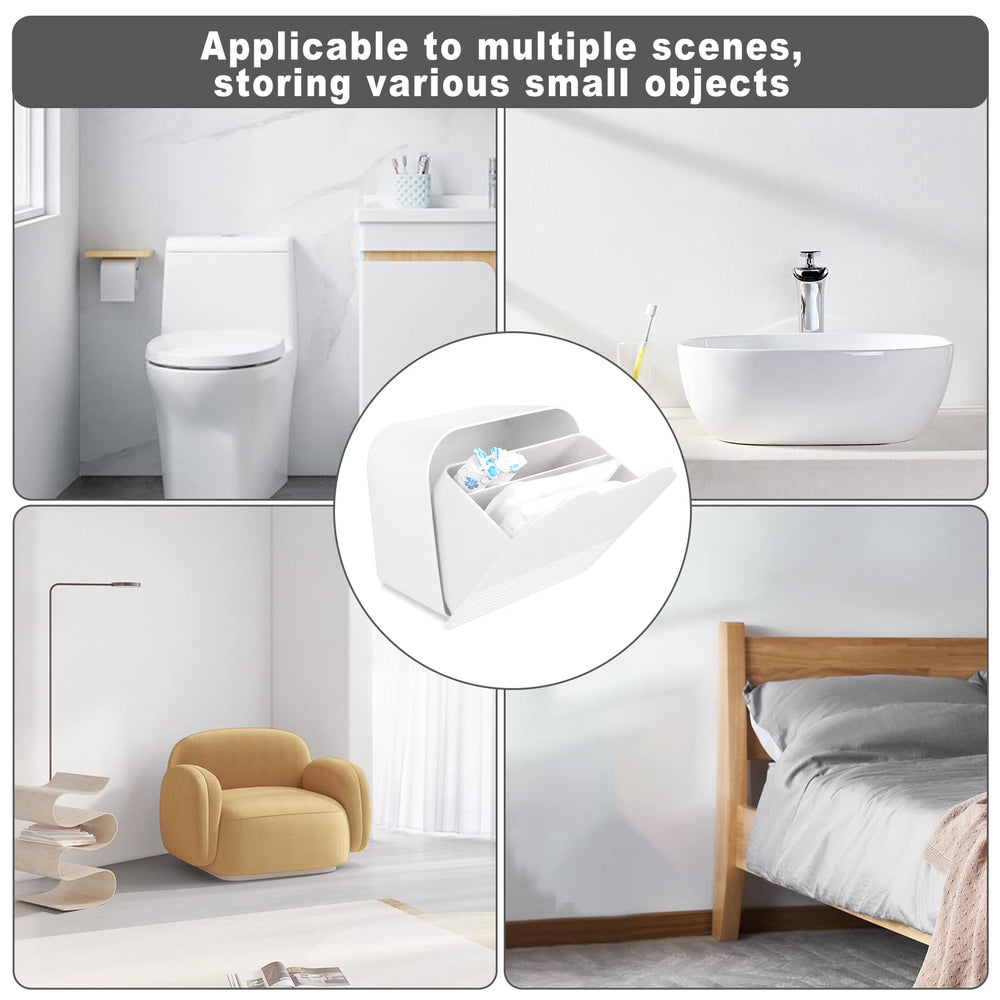 Compact 6x6x3.5 inches fits in bathroom or bedroom drawers