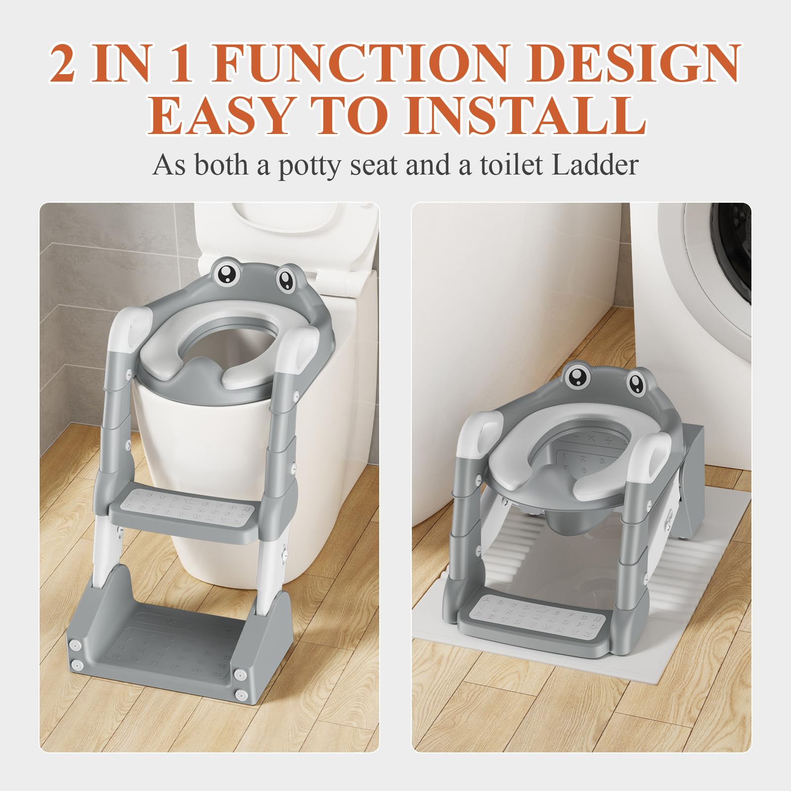 TuckInn Potty Seat non-slip base ensures stability during use.