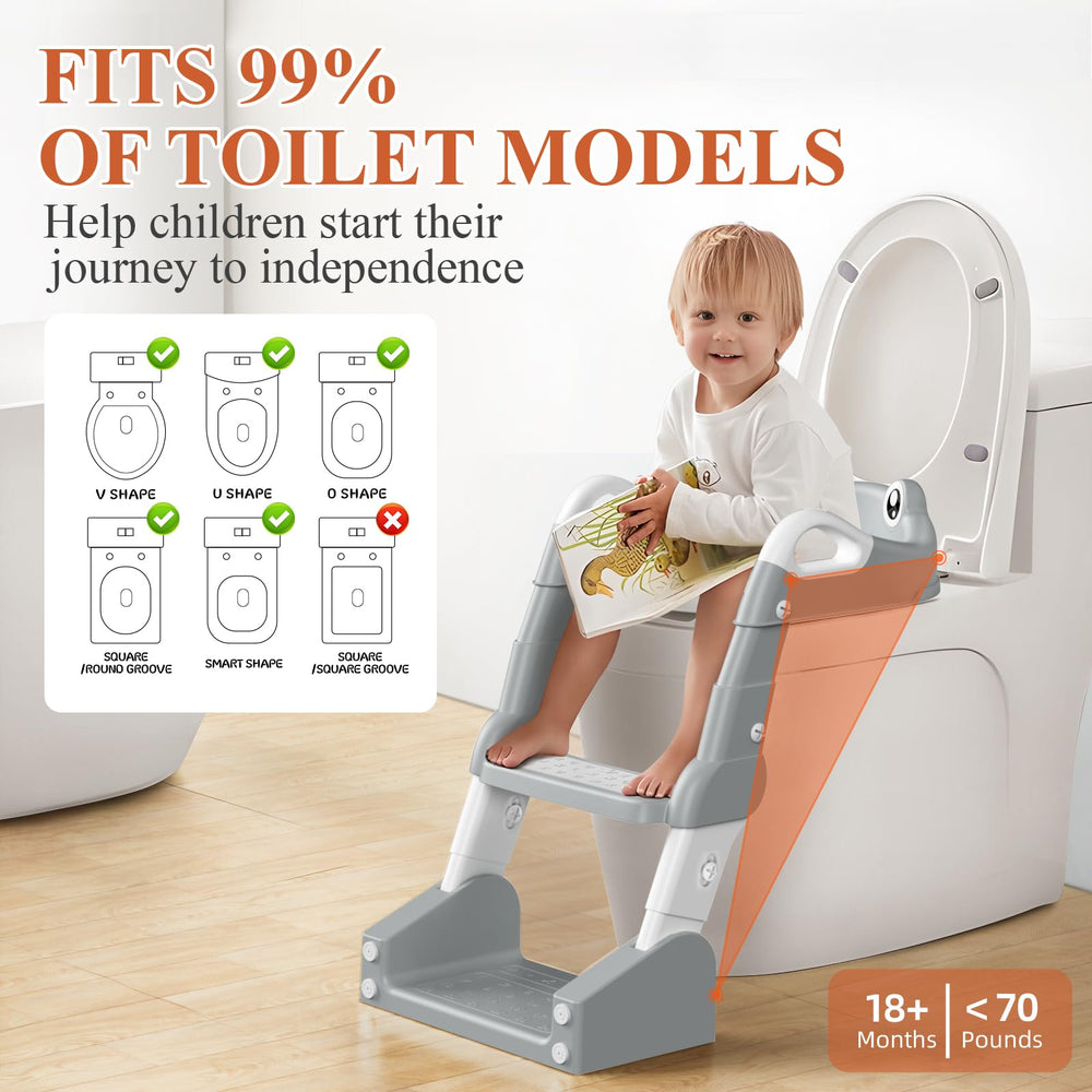 TuckInn Potty Seat with removable urine bucket offers flexible placement options.
