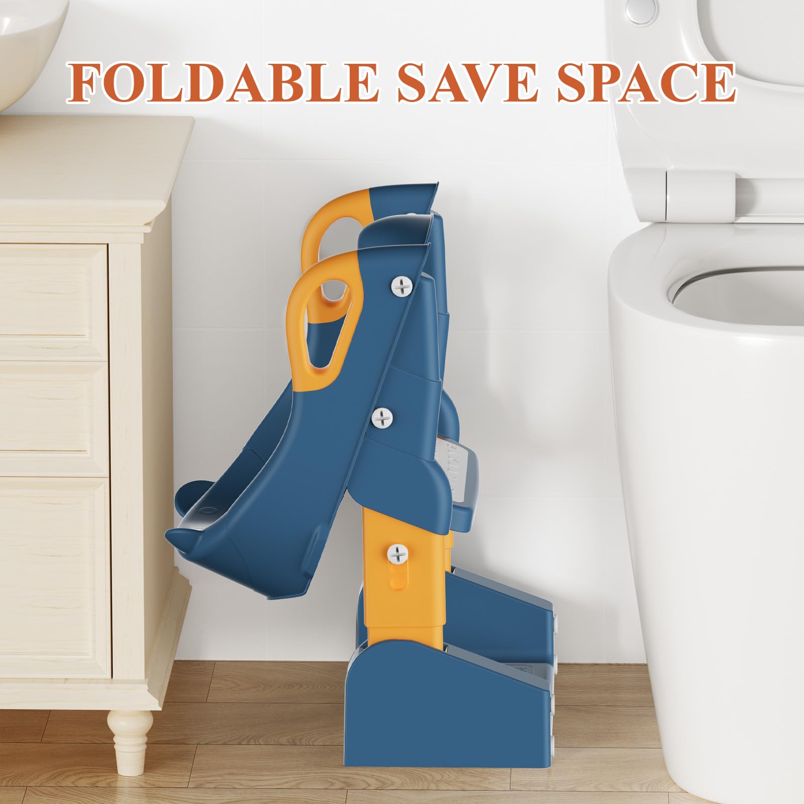 TuckInn potty training seat compatible with most standard toilets.