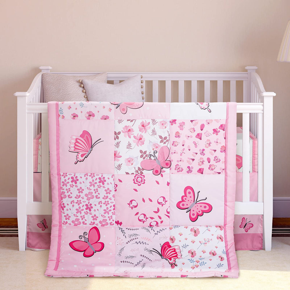 Tudomro butterfly nursery crib bedding comforter for soft naps