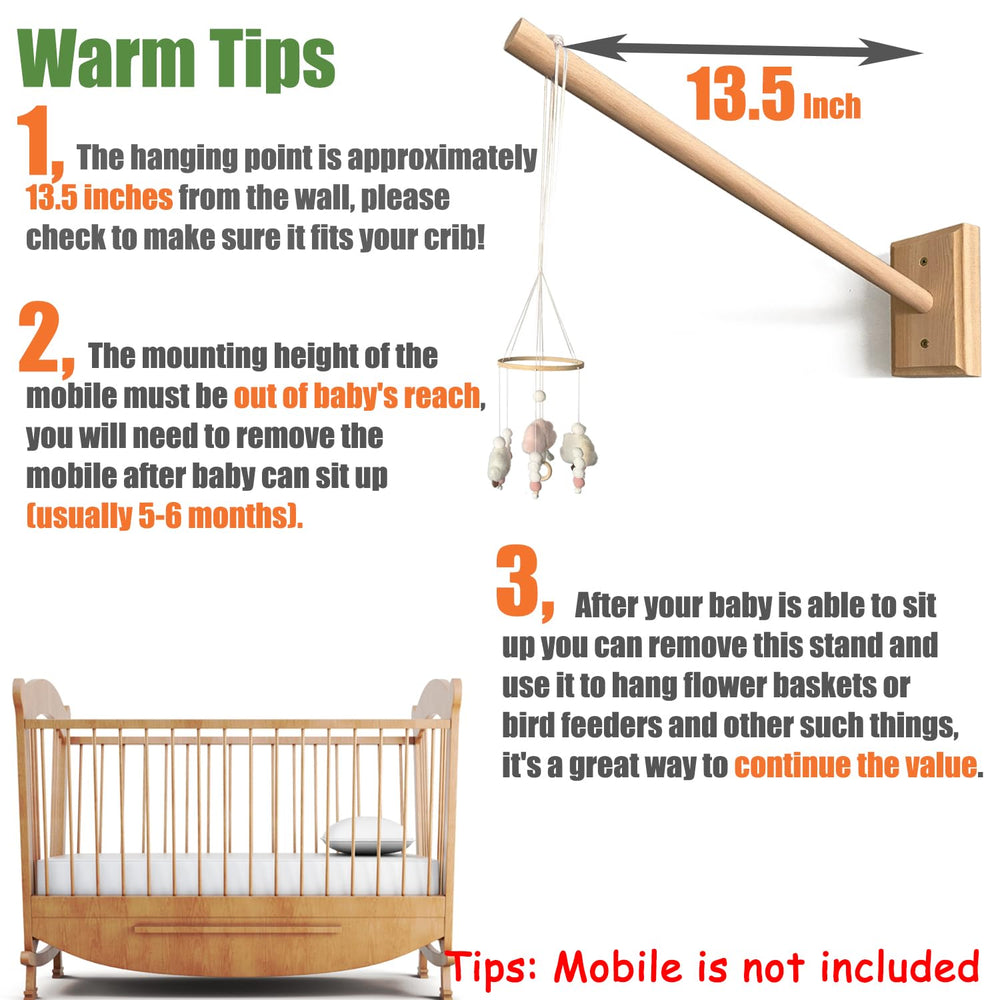 Tuiiopoli wooden arm for decoration and lamps adds versatility.