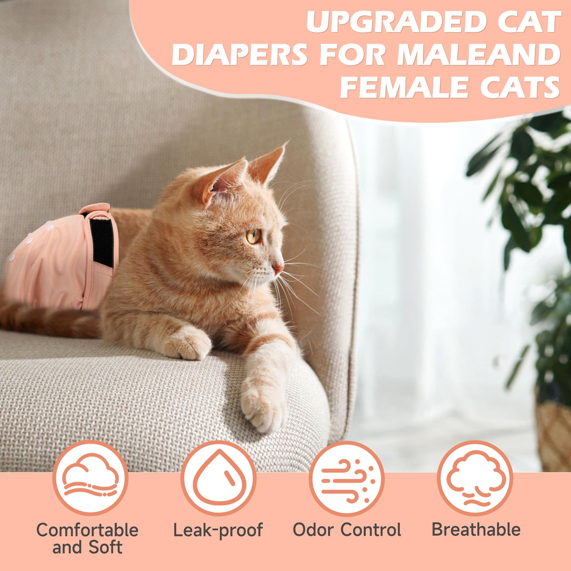 Tuiskusa cat-diapers-breathable-material promotes comfort and air flow