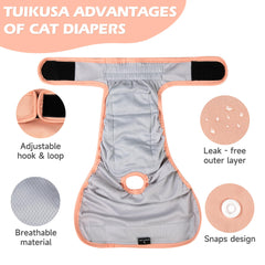 Tuiskusa cat-diapers-durable-materials emphasize repeated washes without losing shape
