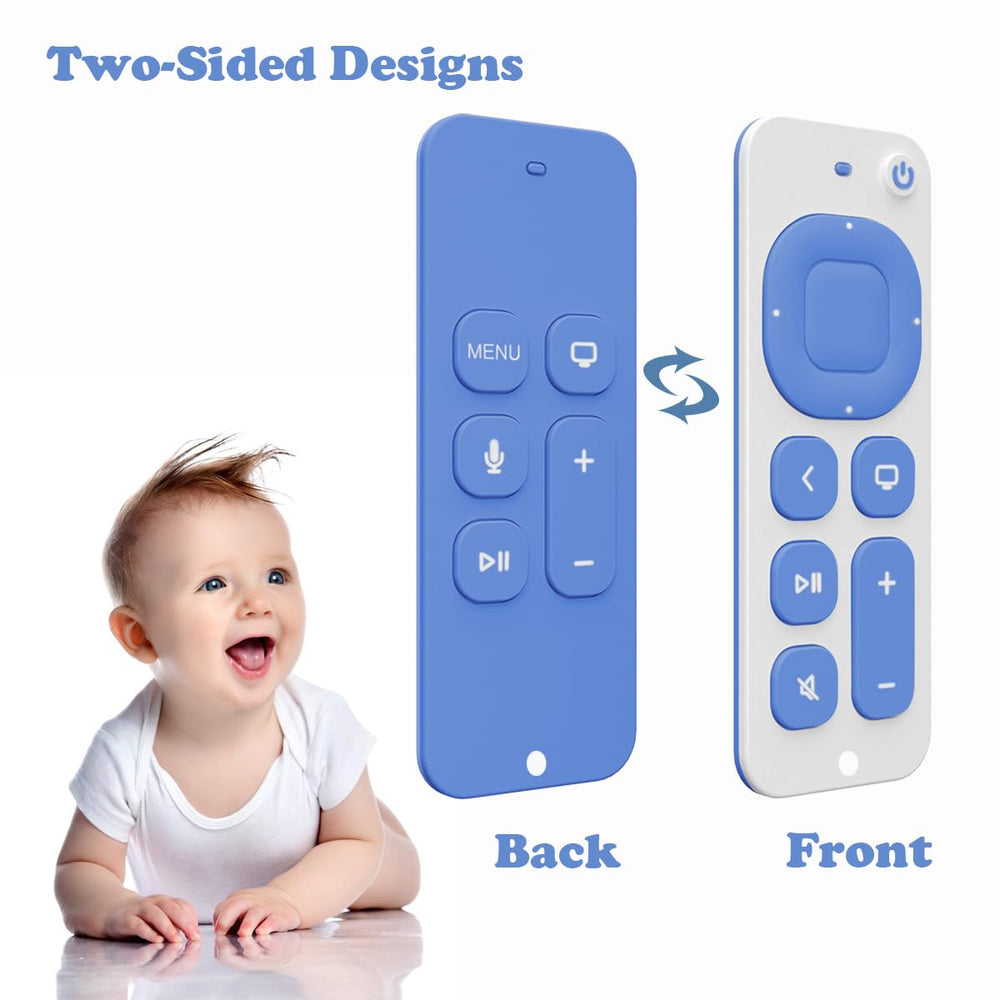 TuiVeSafu remote-back silicone teething toy offers two-sided play for curiosity.