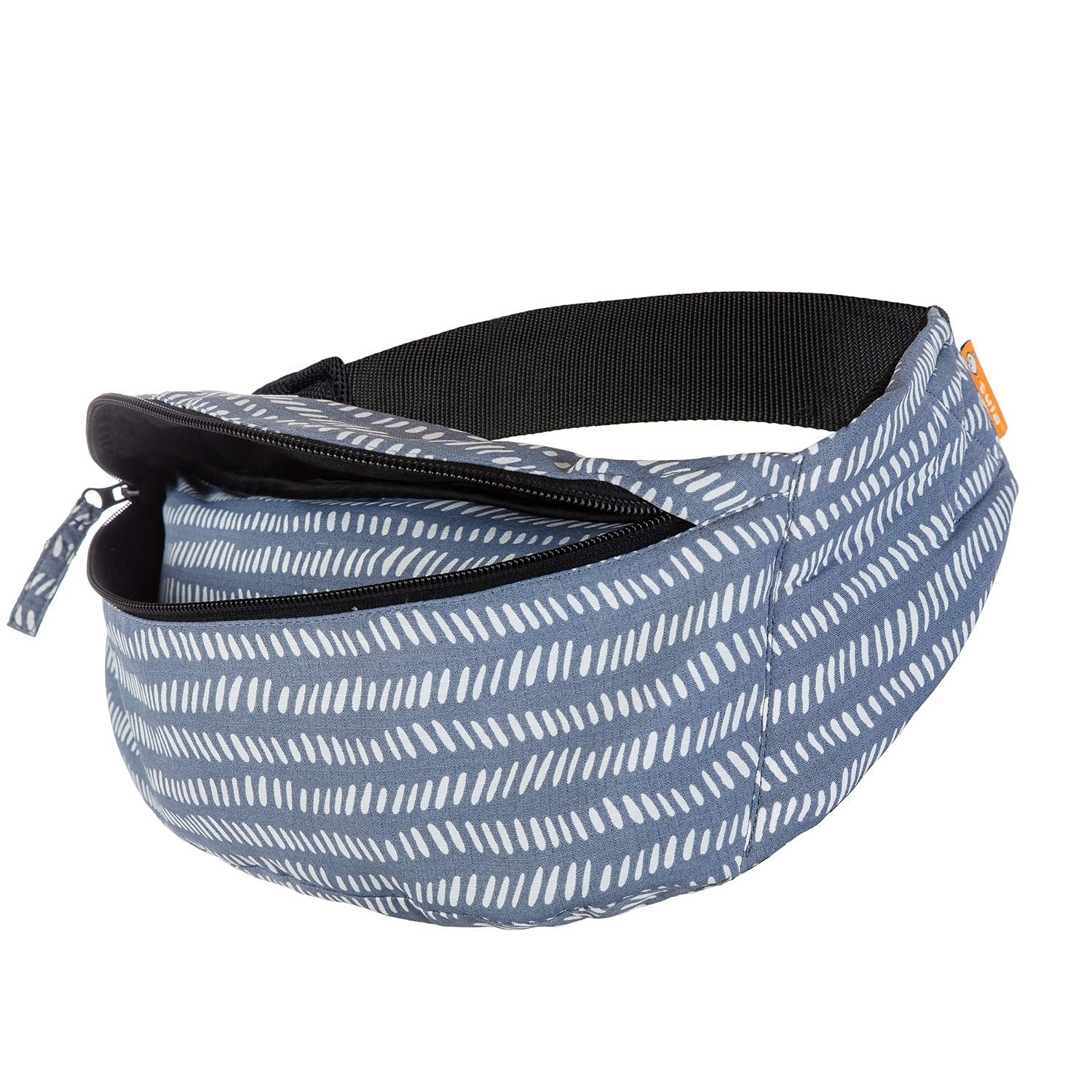 Tula Baby Lite storage pouch demonstrates on-the-go essentials within reach.
