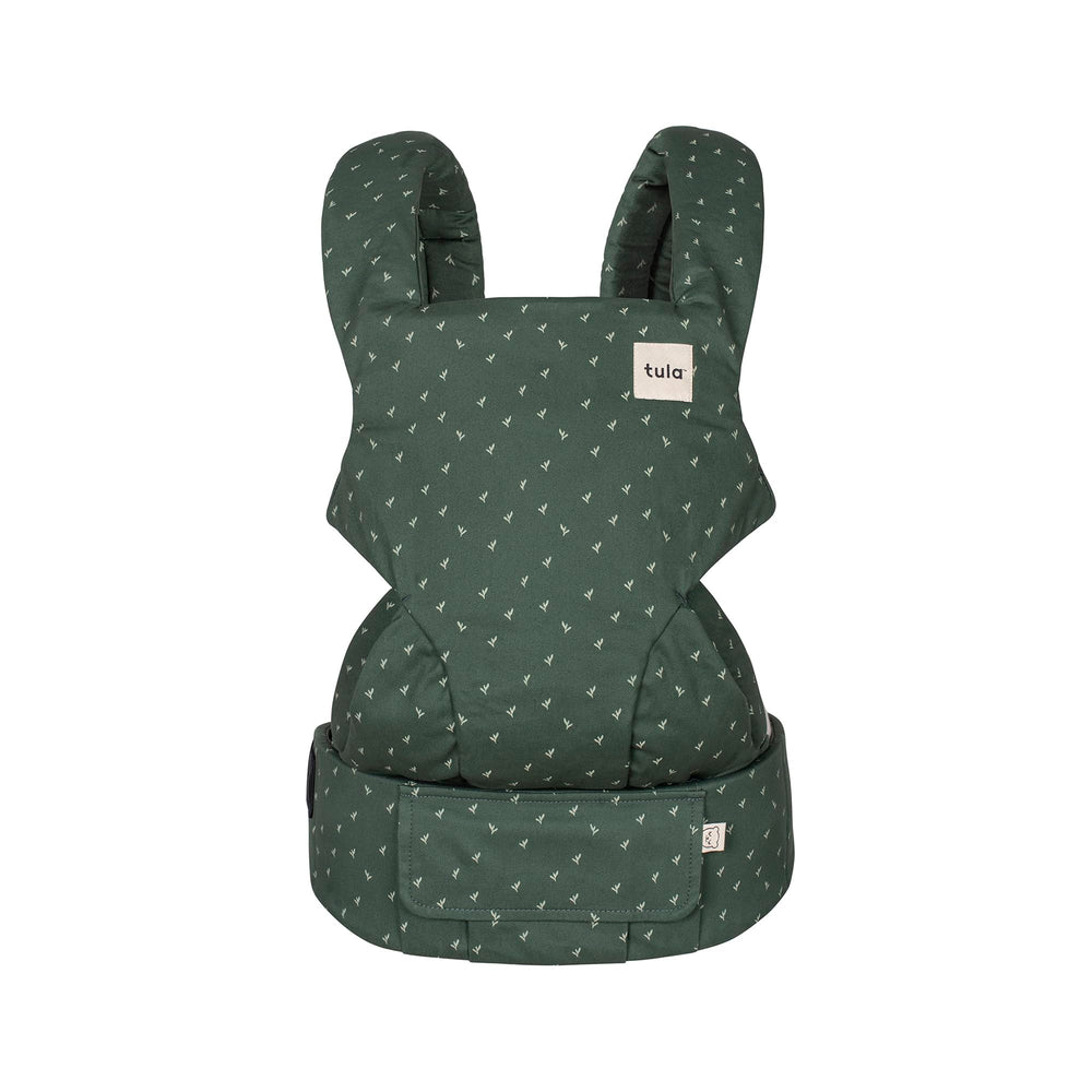Tula Explore Carrier front facing out in breathable cotton for warm days.