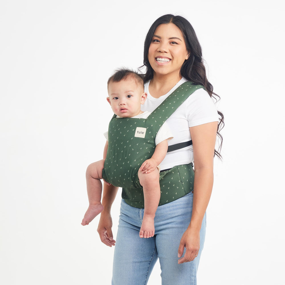 Tula Explore Carrier removable hood for sun protection on the go.
