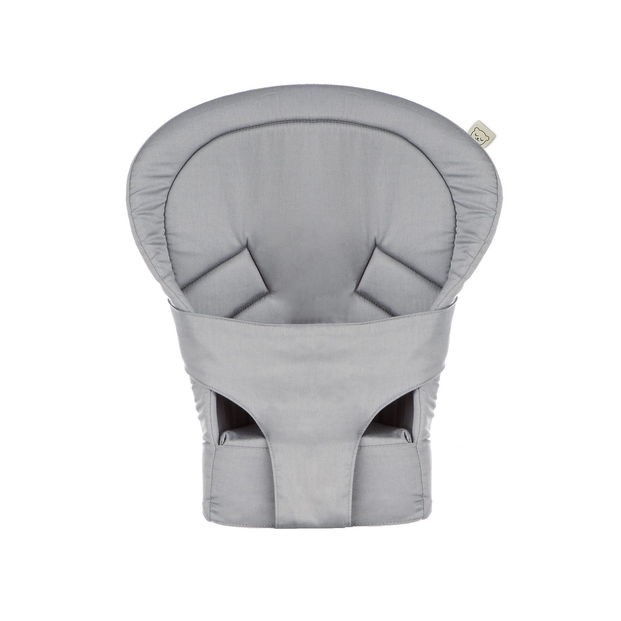 Tula infant insert supports newborns in front carry with head and neck support.