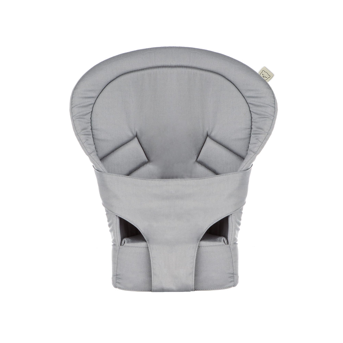 Tula infant insert supports newborns in front carry with head and neck support.