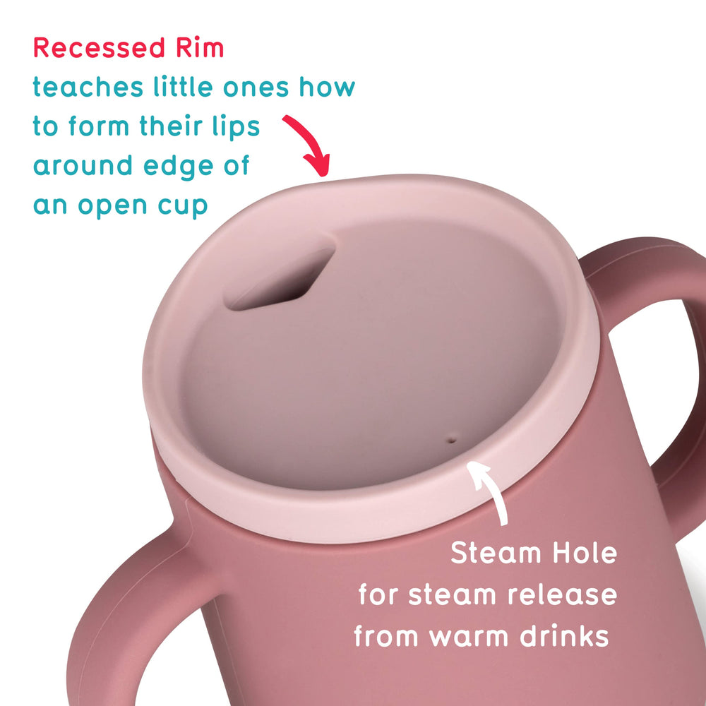 Tum TUM 3-way trainer cup pink open cup progression encourages independent drinking