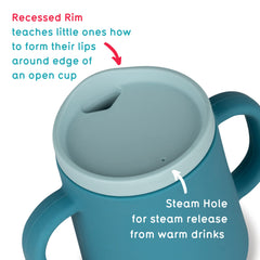 TUM TUM 3-Way Trainer Cup spoutless phase aids controlled sipping