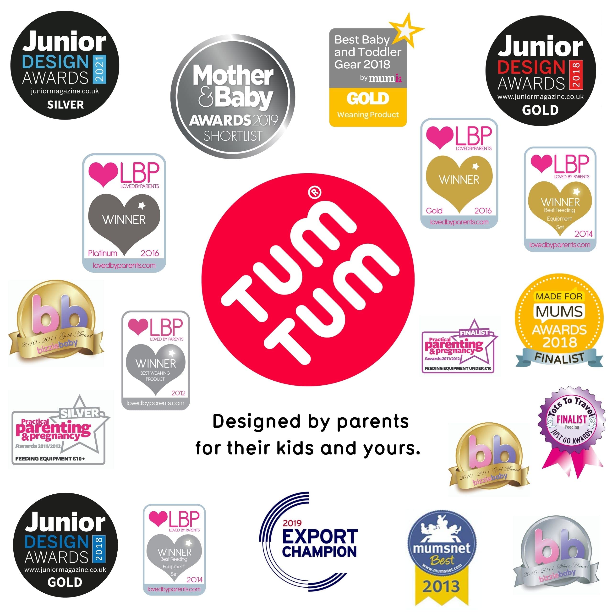 TUM TUM 6m plus readiness with comfy rounded handles.