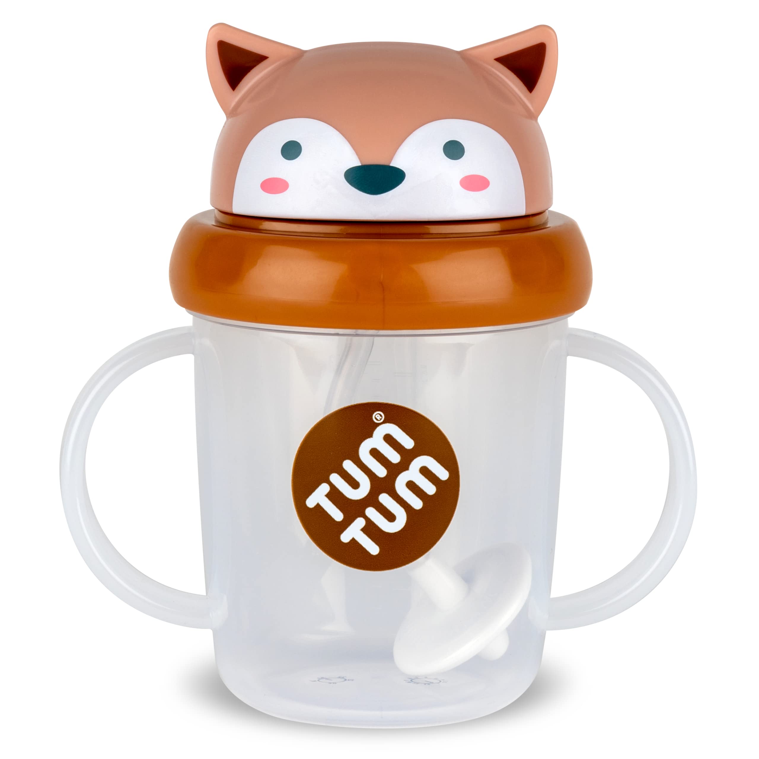 TUM TUM Tippy Up free-flow cup with weighted straw for any orientation