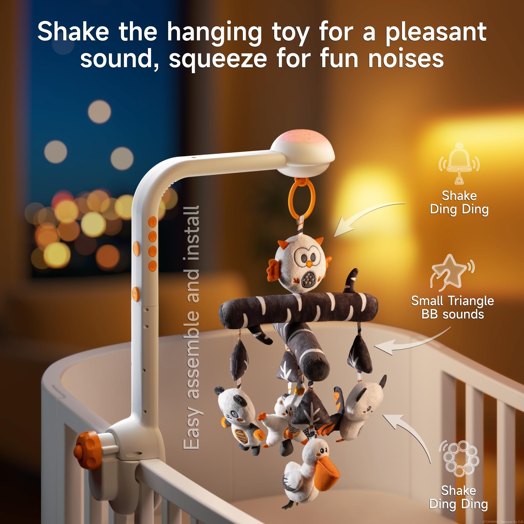 TUMAMA KIDS ambient night light creates a soothing mood for naps