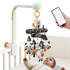 TUMAMA KIDS starry sky projection on crib mobile provides calming bedtime visuals